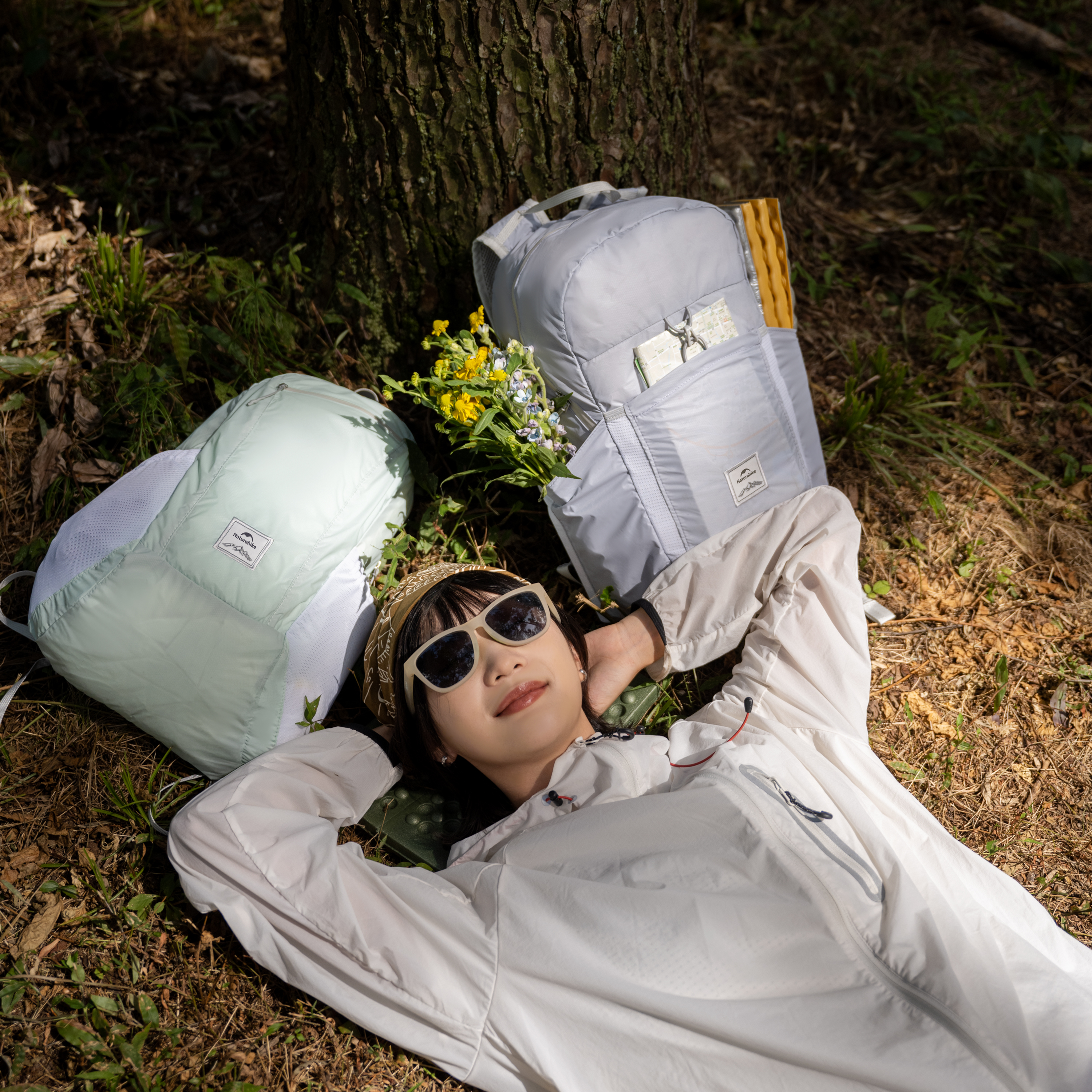 Naturehike ultralight zbaliteľný batoh 22l 170g - fialový